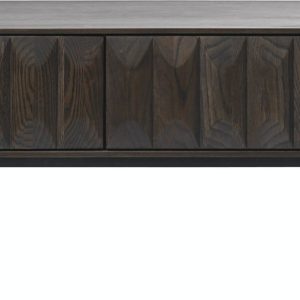 Latina, TV-bord, Egetræ by Unique Furniture (H: 50 cm. x B: 41 cm. x L: 160 cm., Espresso)