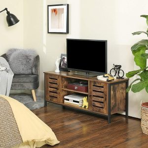 TV-bord - TV-bænk i industrielt design - rustik brun 110x40x50 - Borde > TV-borde - Daily-Living