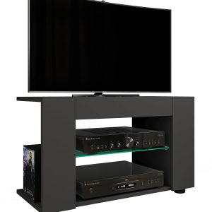 TV-bord, h. 42 x b. 70 x d. 30 cm, antracit