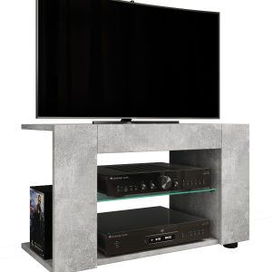 TV-bord, h. 42 x b. 70 x d. 30 cm, betongrå