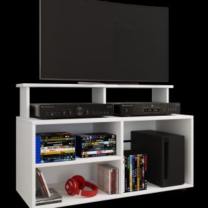 TV-bord, h. 59 x b. 90 x d. 36 cm, hvid