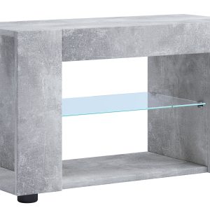 VCM NORDIC Plexalo L TV-bord, m. 1 glashylde - grå træ (70x30)