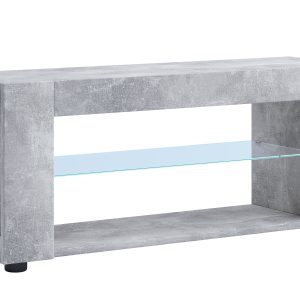 VCM NORDIC Plexalo XL TV-bord, m. 1 glashylde - grå træ (110x30)