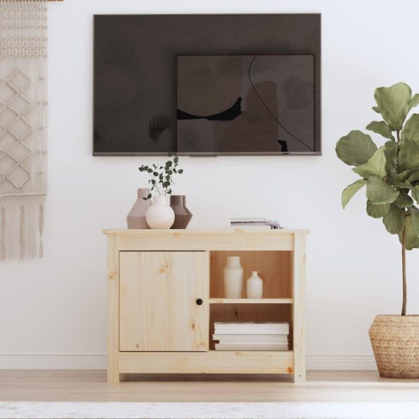 Tv-bord 70x36,5x52 cm massivt fyrretræ